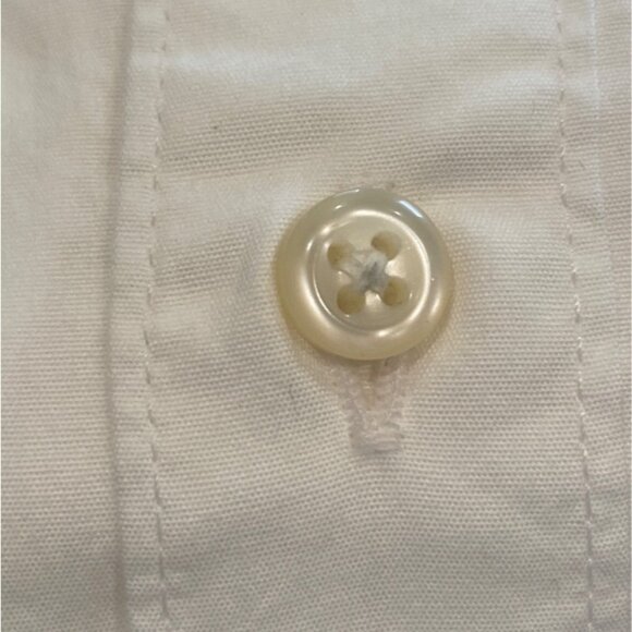 J.Crew Men's Sz L White Secret Wash Shirt Cotton Poplin Classic Fit BJ706 - Picture 7 of 12